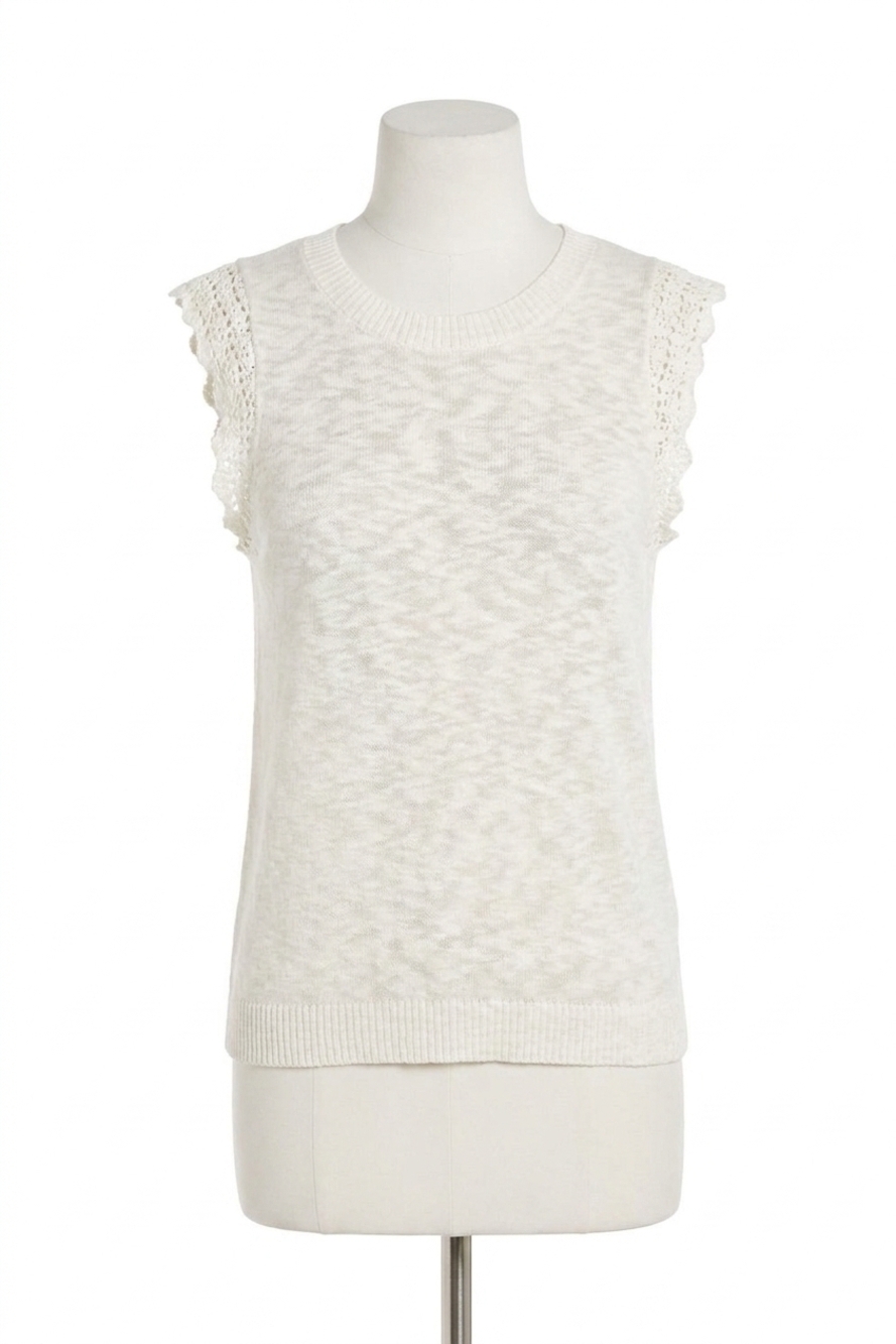 NEW BE COOL clara ruffle sleeve top in white